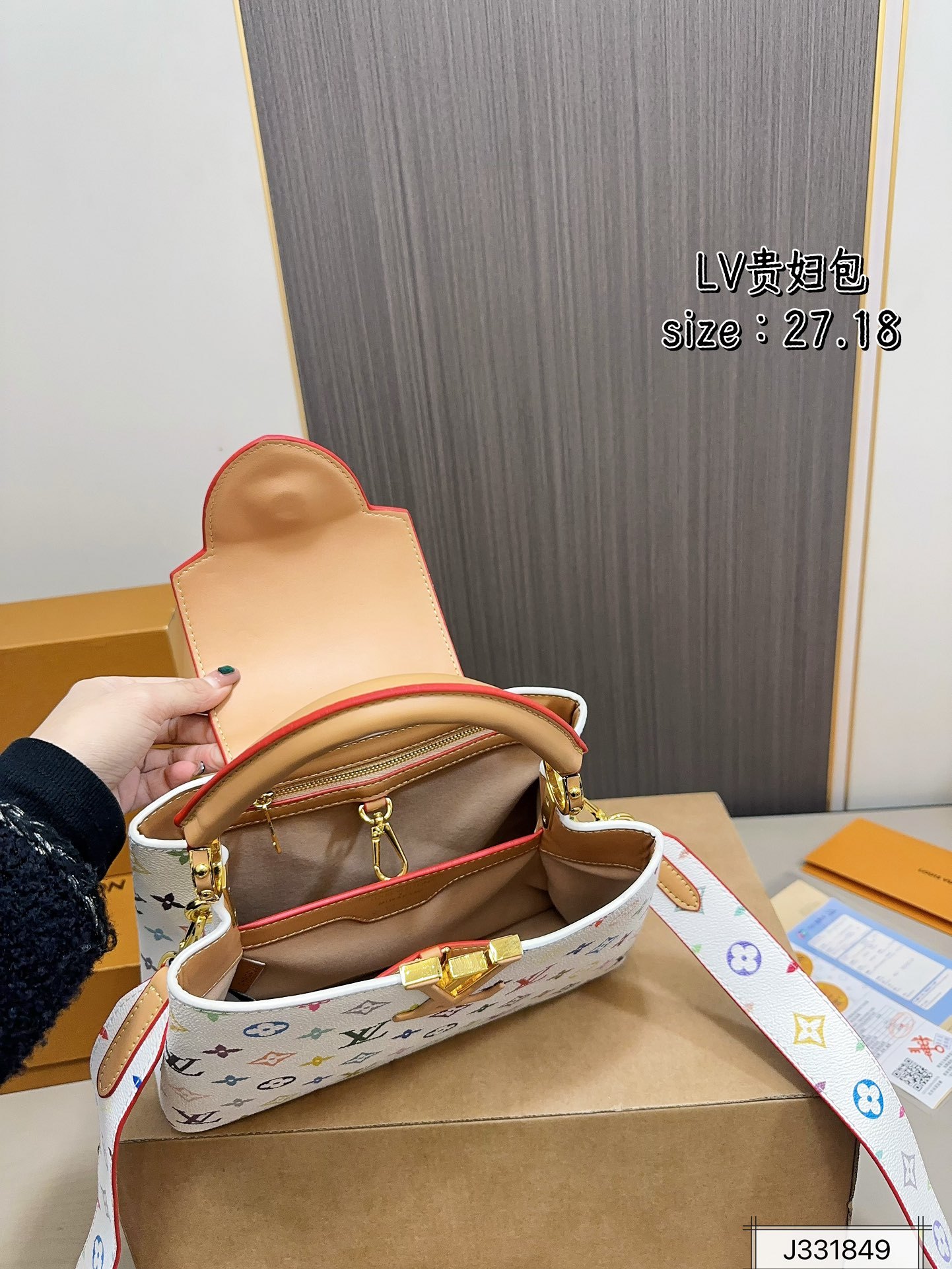 Louis new arrival 2025 capucines bag size:27*18 cm
