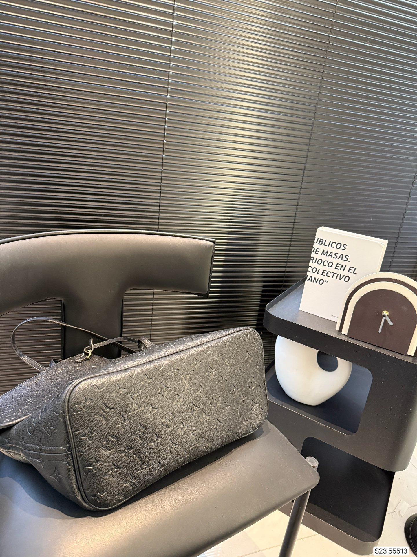 Louis new arrival black neverfull bag size: 33*29 cm