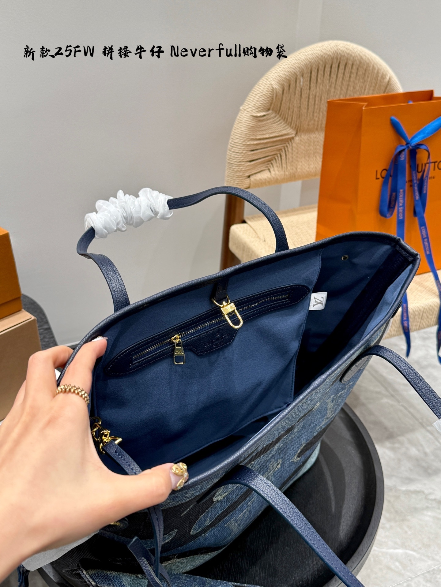 Louis new arrival neverfull tote bag size:33*29 cm