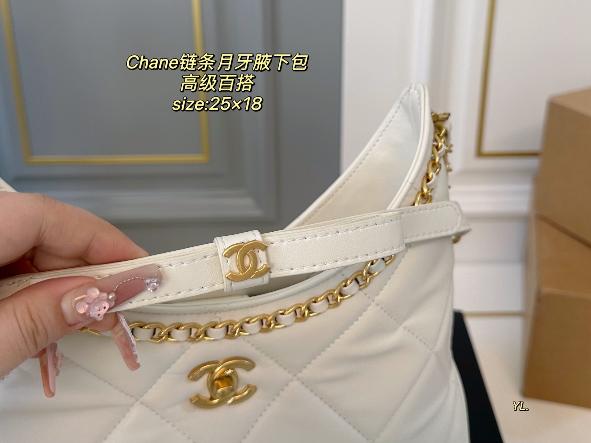 cc-new-arrival-chain-hobo-bag-size-25-18-cm-9830