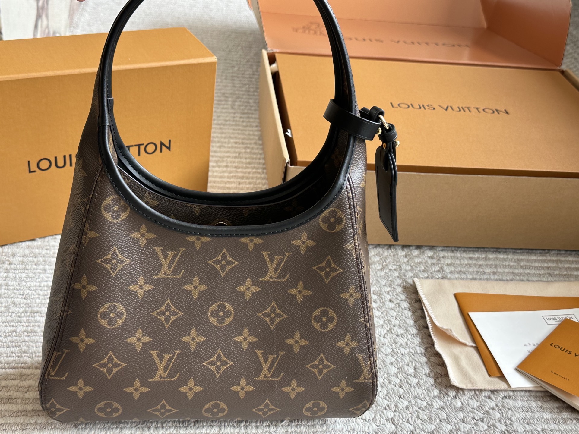 Louis new arrival The Drop hobo bag size: 26*17 cm