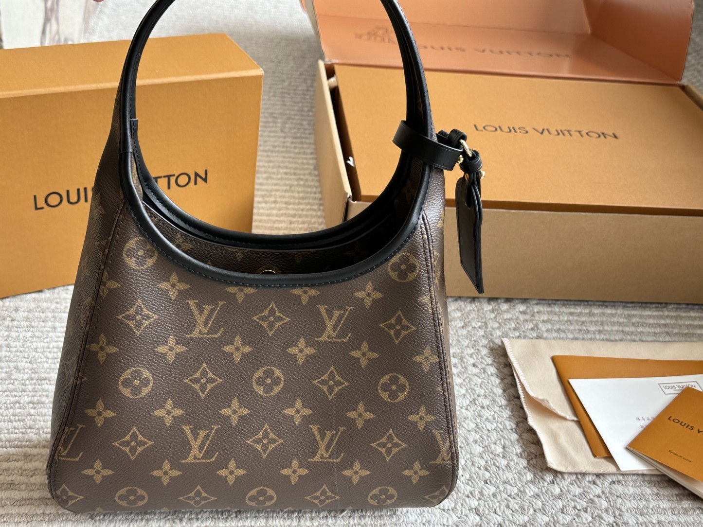 Louis new arrival The Drop hobo bag size: 26*17 cm