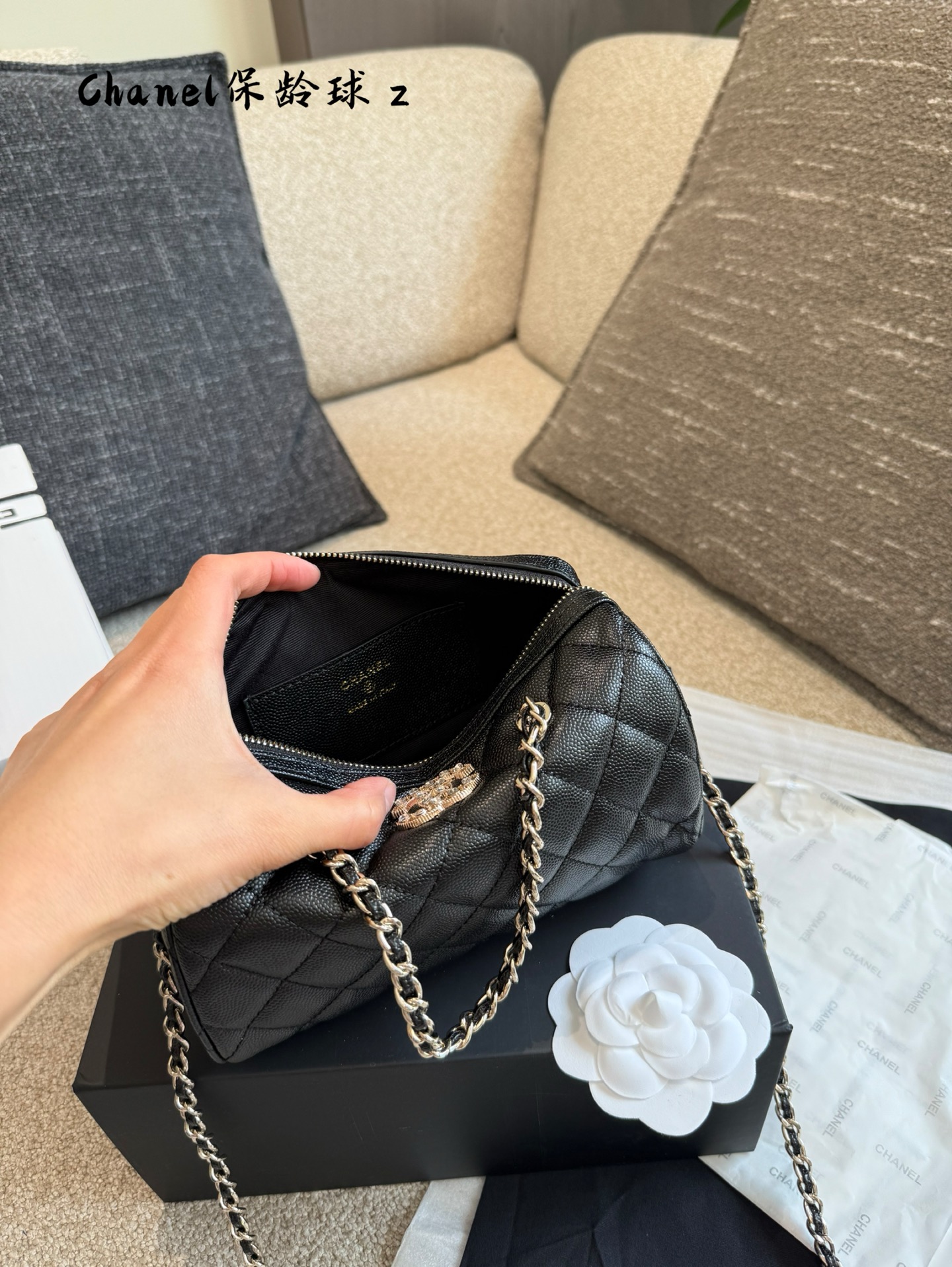 Cc new arrival 25P caviar leather bag