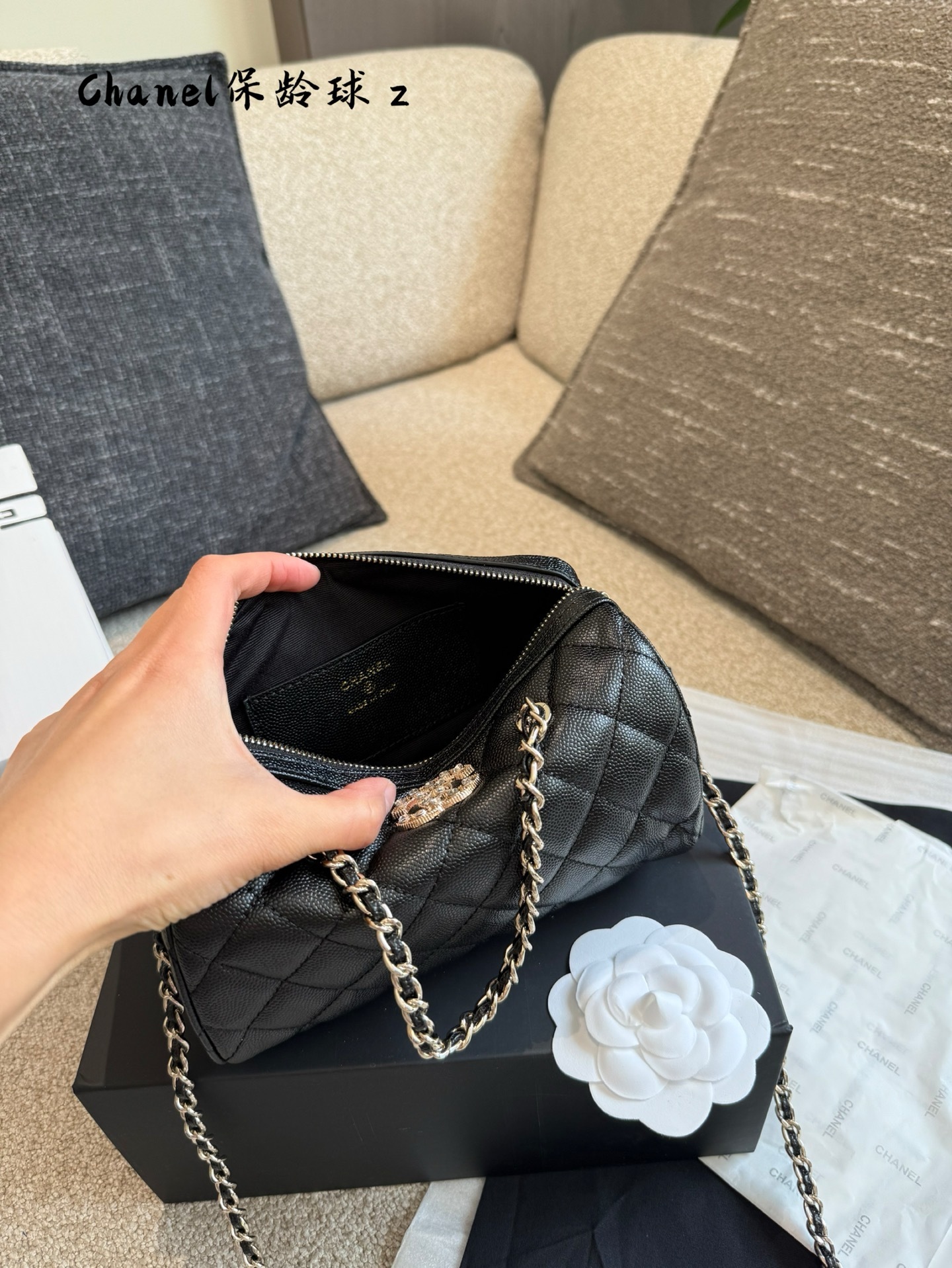 Cc new arrival 25P caviar leather bag