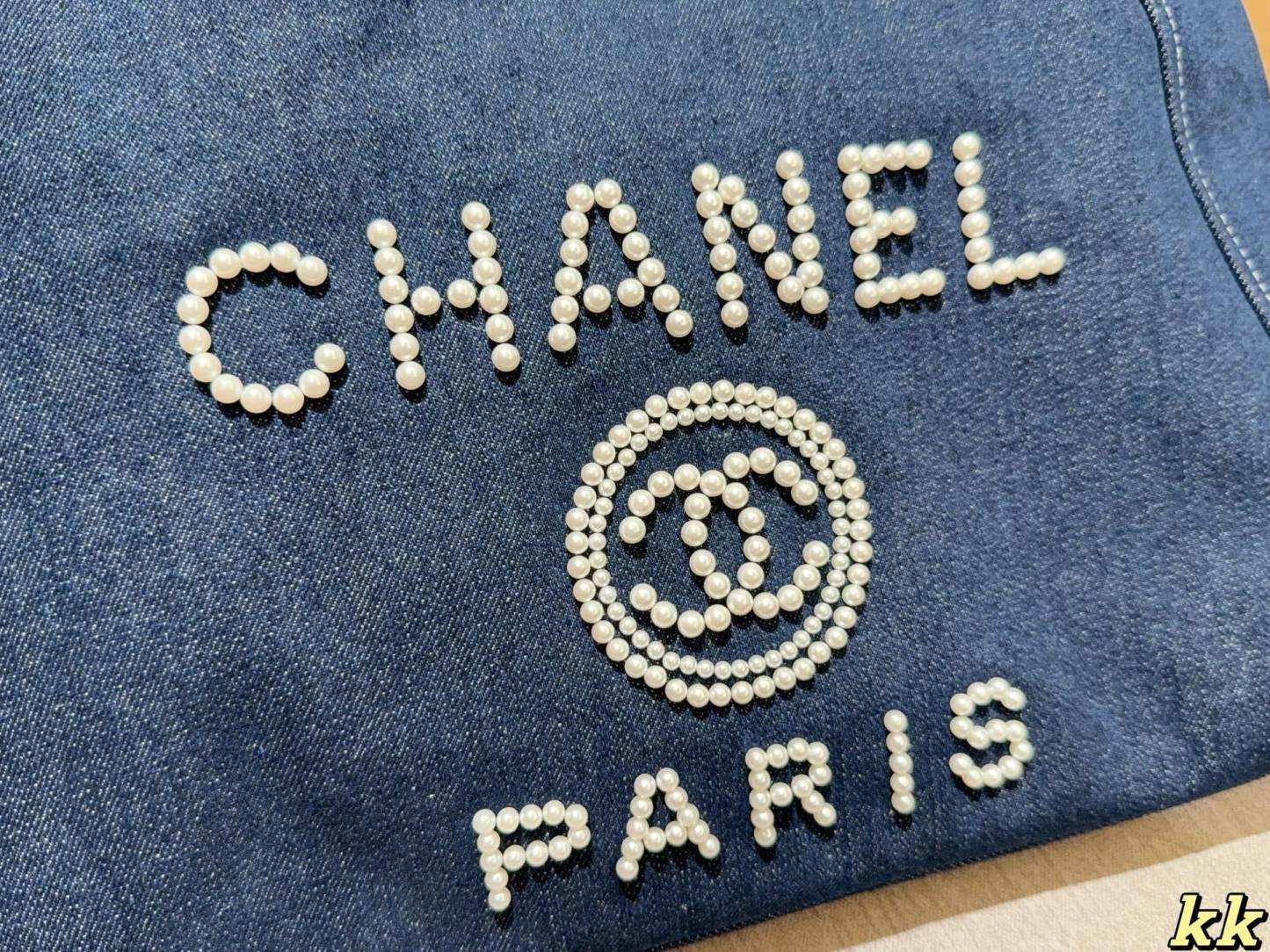 Cc new arrival denim pearl hobo bag size: 38*32*15 cm