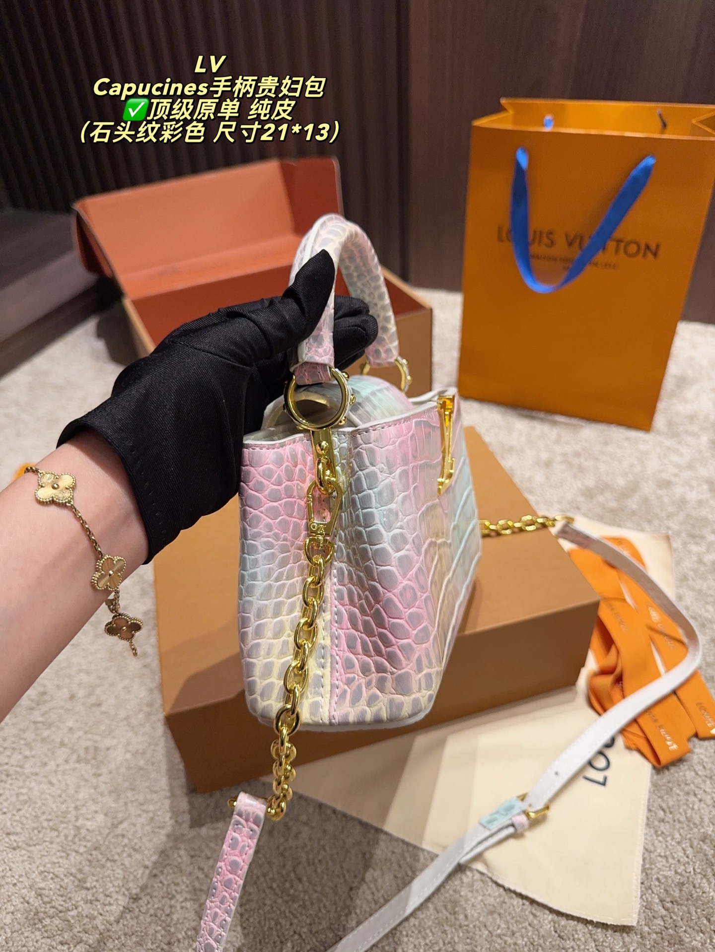 Louis new arrival capucines bag 009 size:21*13