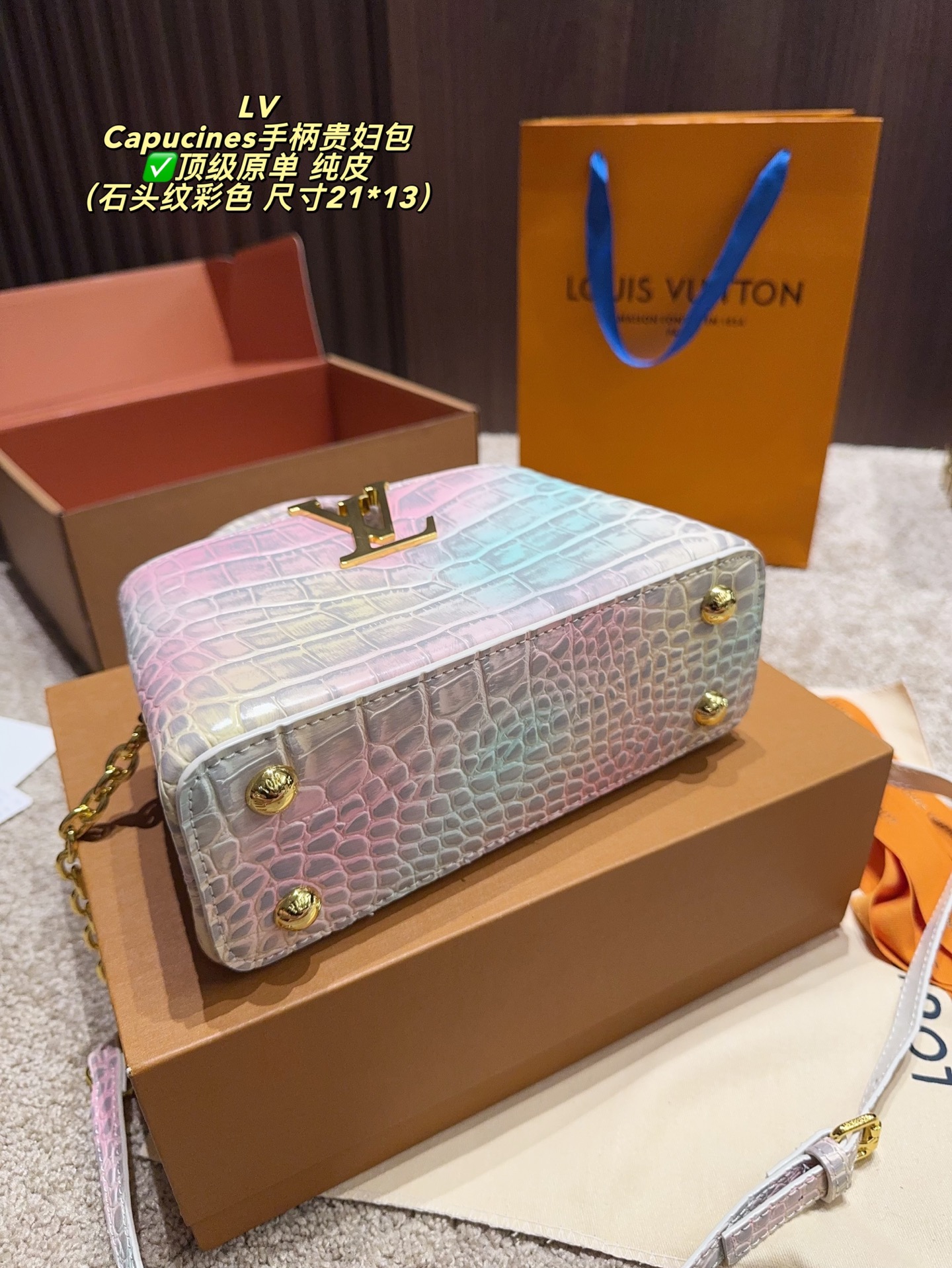 Louis new arrival capucines bag 009 size:21*13