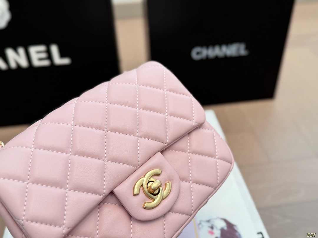 cc-new-arrival-pink-gold-ball-chain-bag-7425