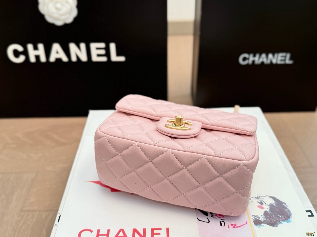 cc-new-arrival-pink-gold-ball-chain-bag-7425