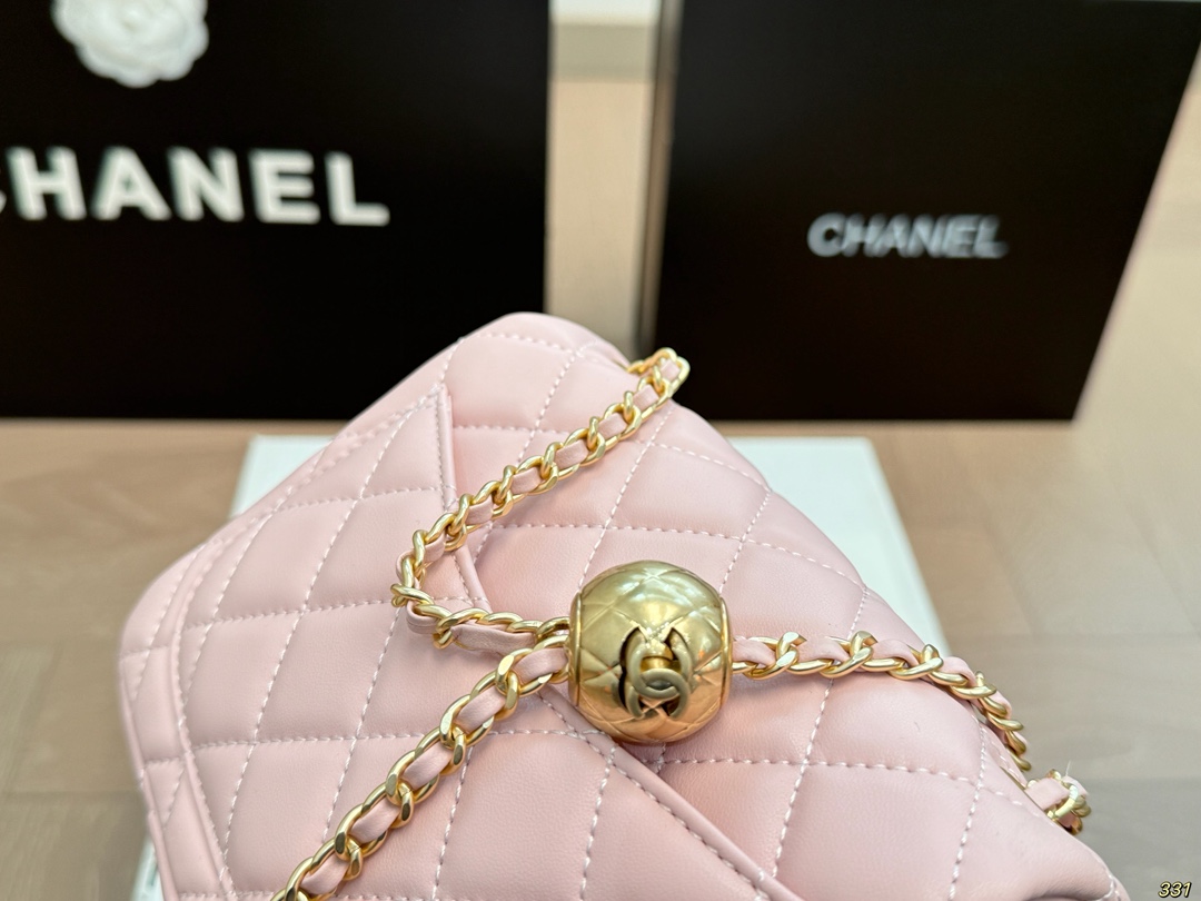 cc-new-arrival-pink-gold-ball-chain-bag-7425