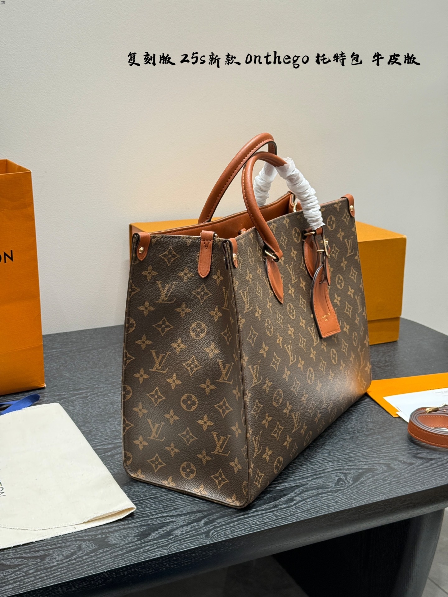 Louis new arrival 25ss onthego tote bag size: 41 cm