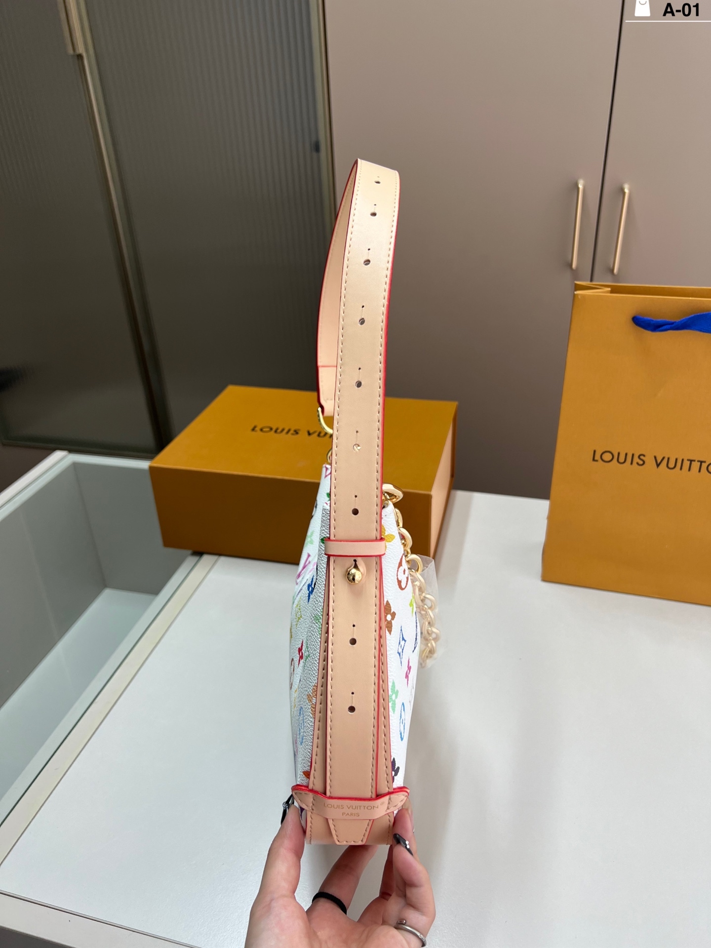 louis new arrival Cookie bb bag size: 28*19 cm