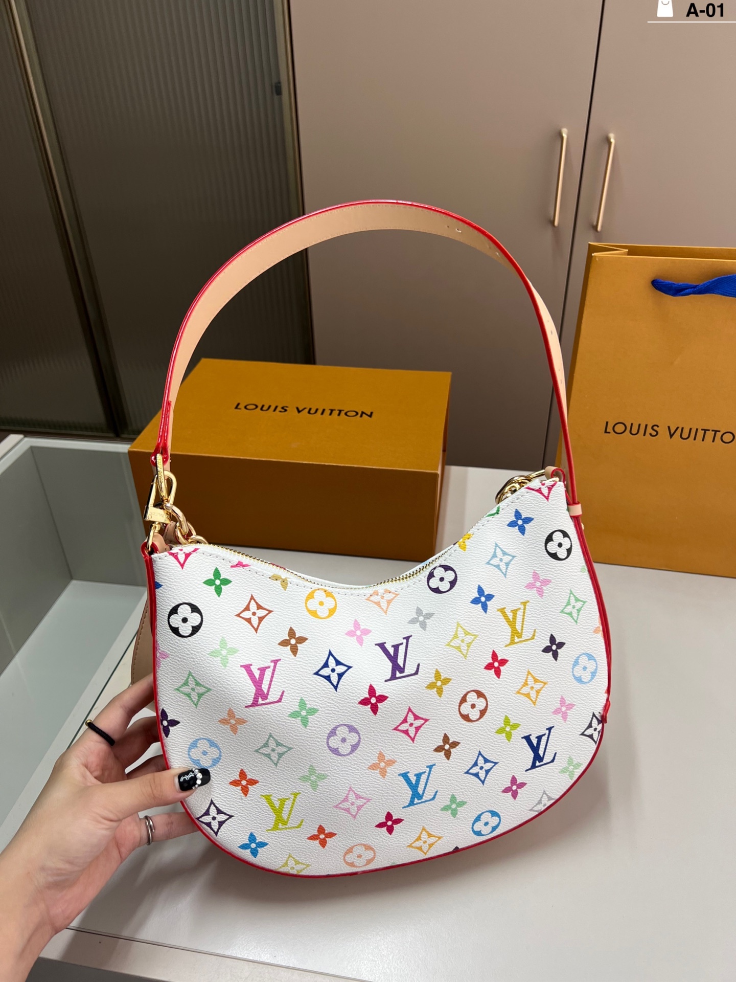 louis new arrival Cookie bb bag size: 28*19 cm