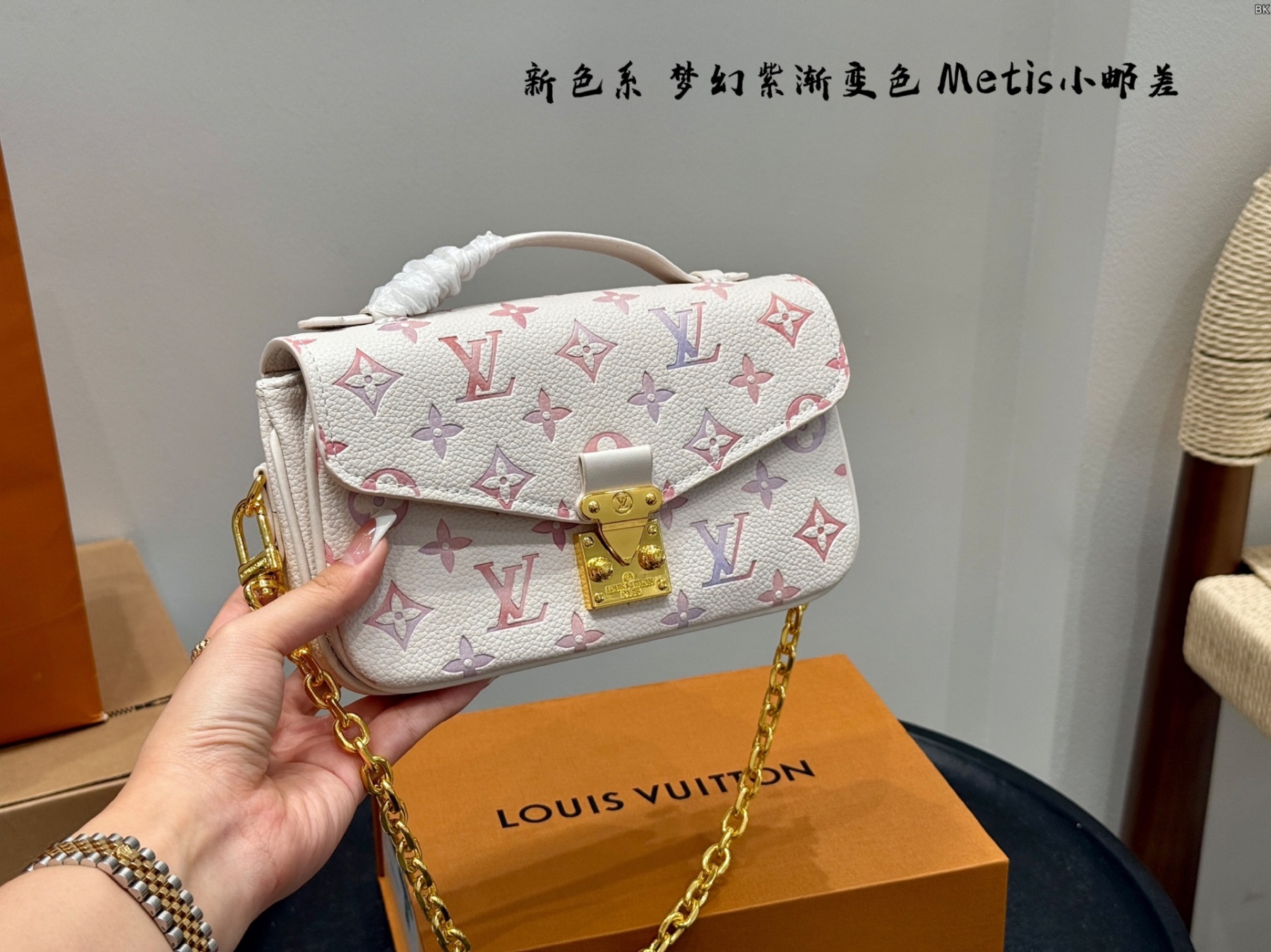 Louis new arrival Metis pink bag size: 21*13cm