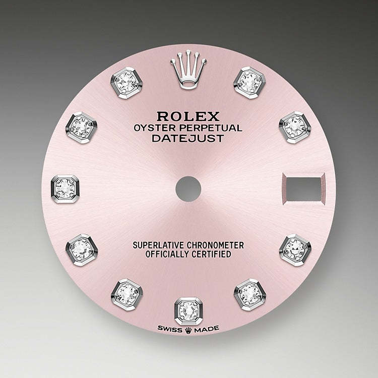 Rolex Datejust 31, Oystersteel, 18kt White Gold and diamonds, Ref# 278344RBR-0033