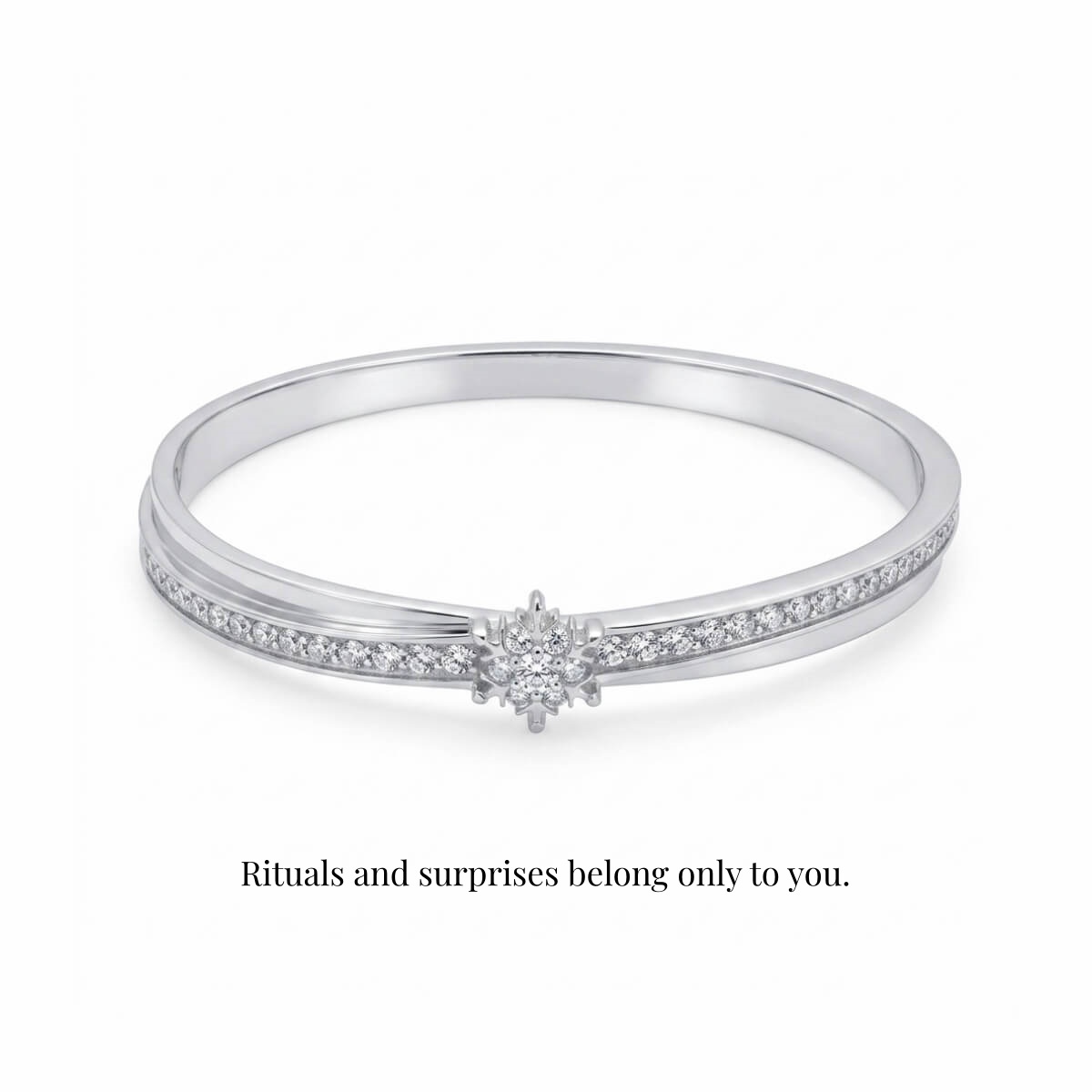 Level 100 Affinity Bracelet | 999 Pure Silver Platinum-Plated Moissanite