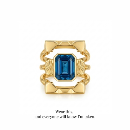 Level 100 Affinity Ring | S925 Sterling Silver with 14K Gold Plating, 3-in-1 Detachable Design
