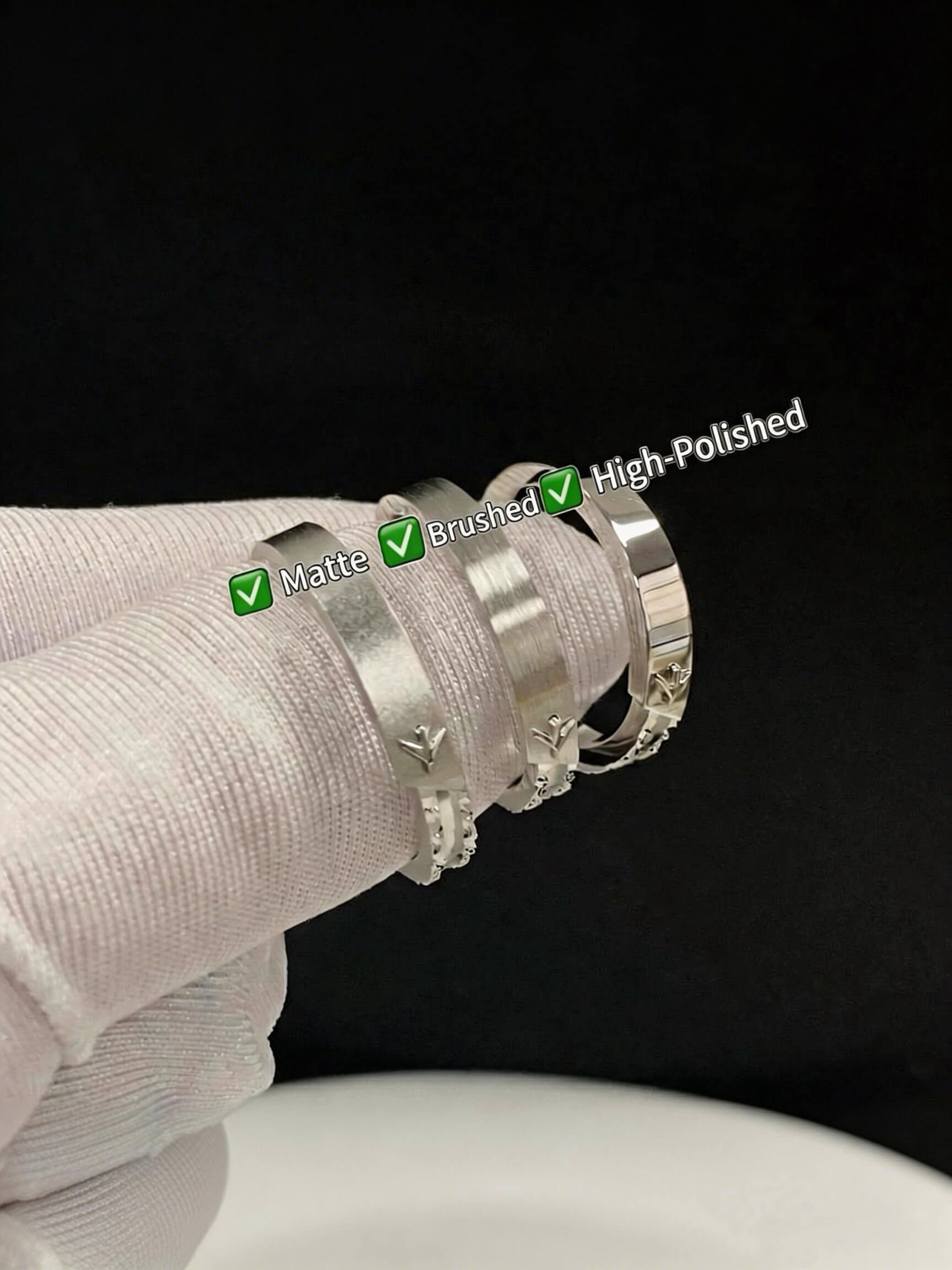 Cloudward Vows | Airplane Couple Ring Set  | 925 Silver Platinum-Plated