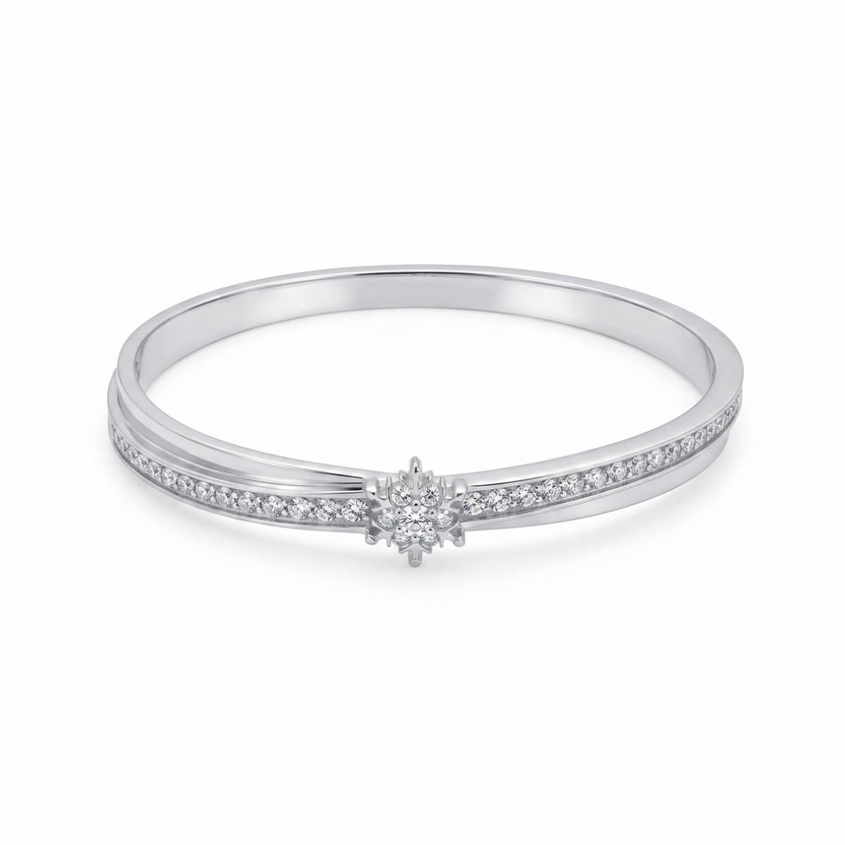 Level 100 Affinity Bracelet | 999 Pure Silver Platinum-Plated Moissanite