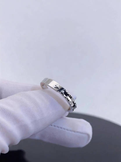 Cloudward Vows | Airplane Couple Ring Set  | 925 Silver Platinum-Plated