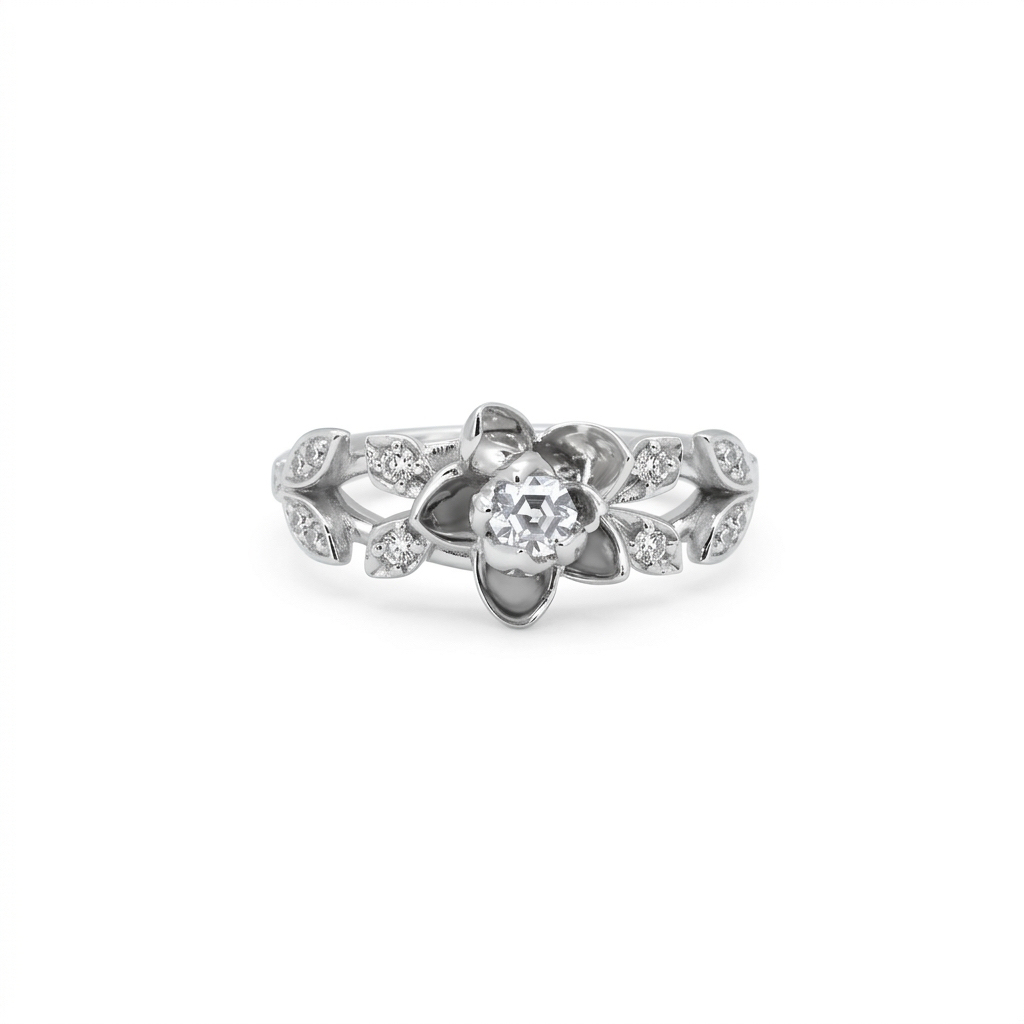 Eternal Lifebind | Wedding Ring | 925 Sterling Silver Platinum-Plated Moissanite
