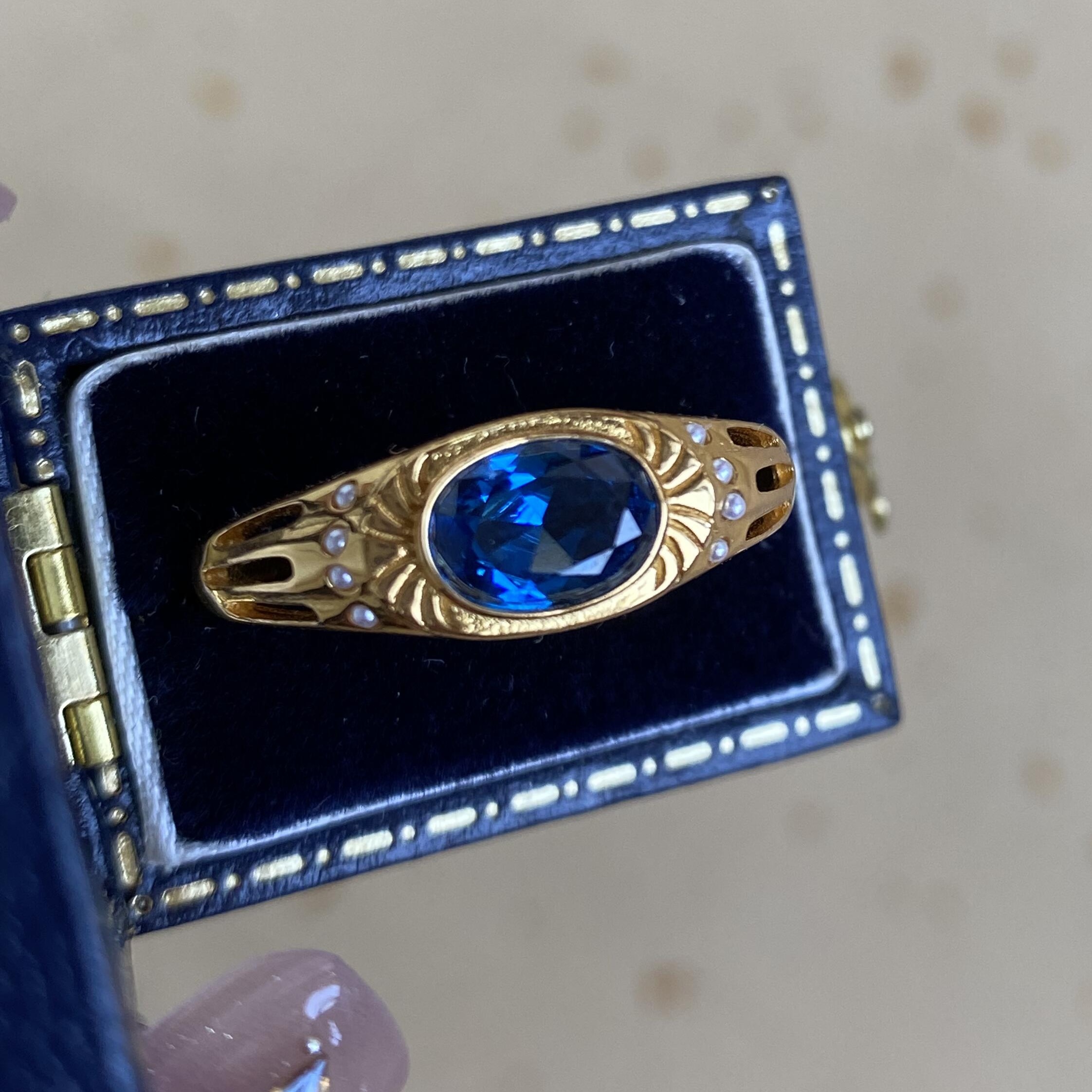 Level 100 Affinity Couple Rings | Blue Topaz S925 Sterling Silver Gold Plated