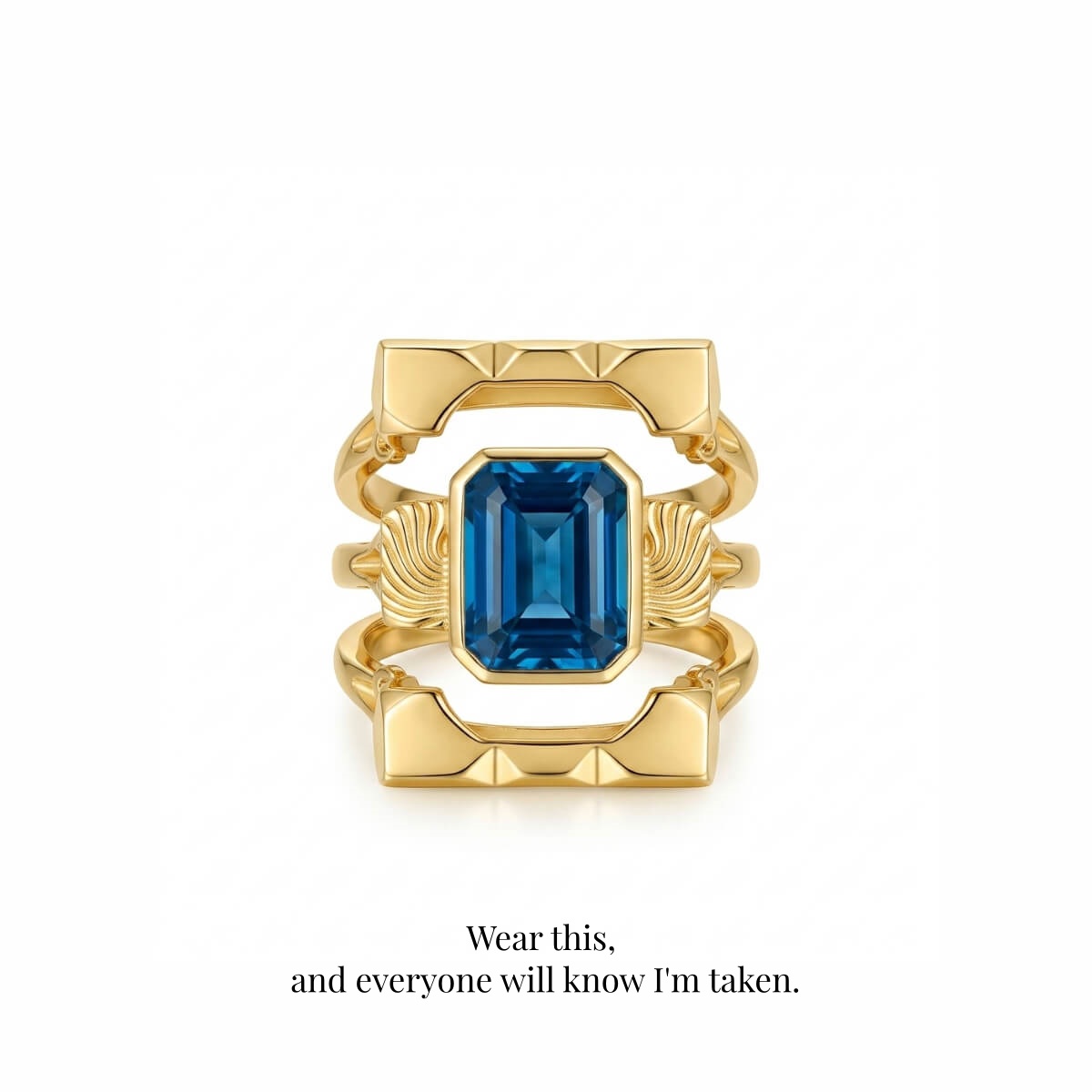 Level 100 Affinity Ring | S925 Sterling Silver with 14K Gold Plating, 3-in-1 Detachable Design