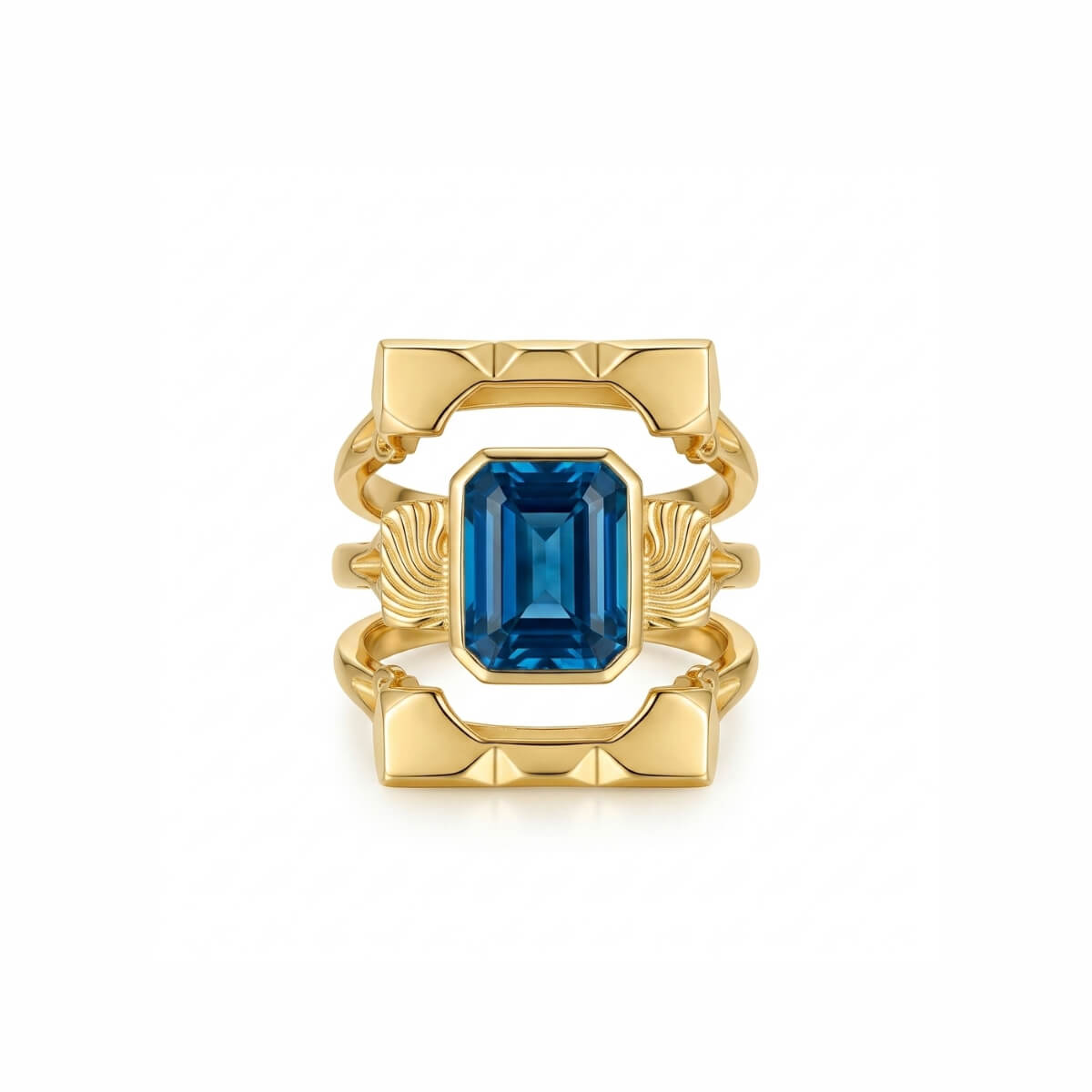 Level 100 Affinity Ring | S925 Sterling Silver with 14K Gold Plating, 3-in-1 Detachable Design
