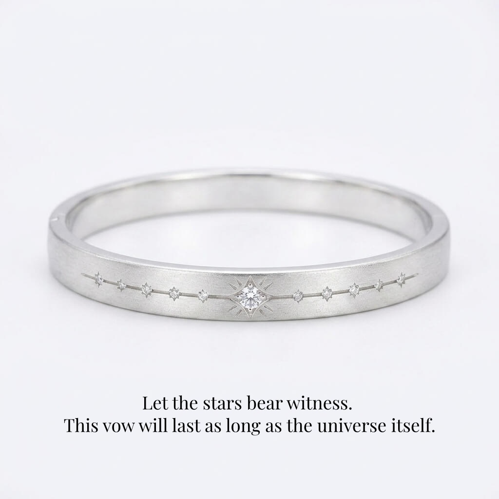 Level 100 Affinity Bracelet | 999 Silver Platinum Plated Moissanite
