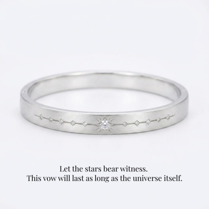 Level 100 Affinity Bracelet | 999 Silver Platinum Plated Moissanite