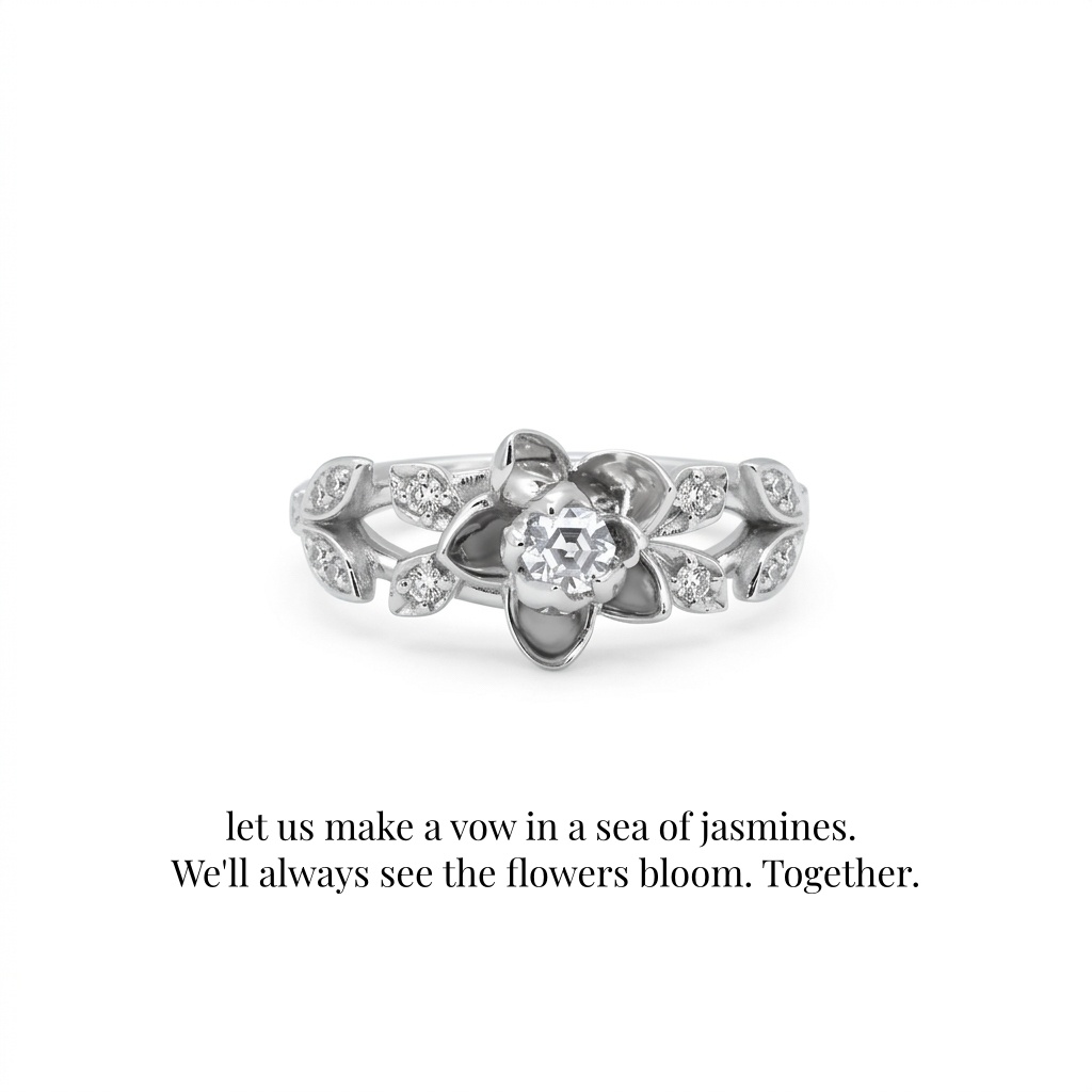 Eternal Lifebind | Wedding Ring | 925 Sterling Silver Platinum-Plated Moissanite