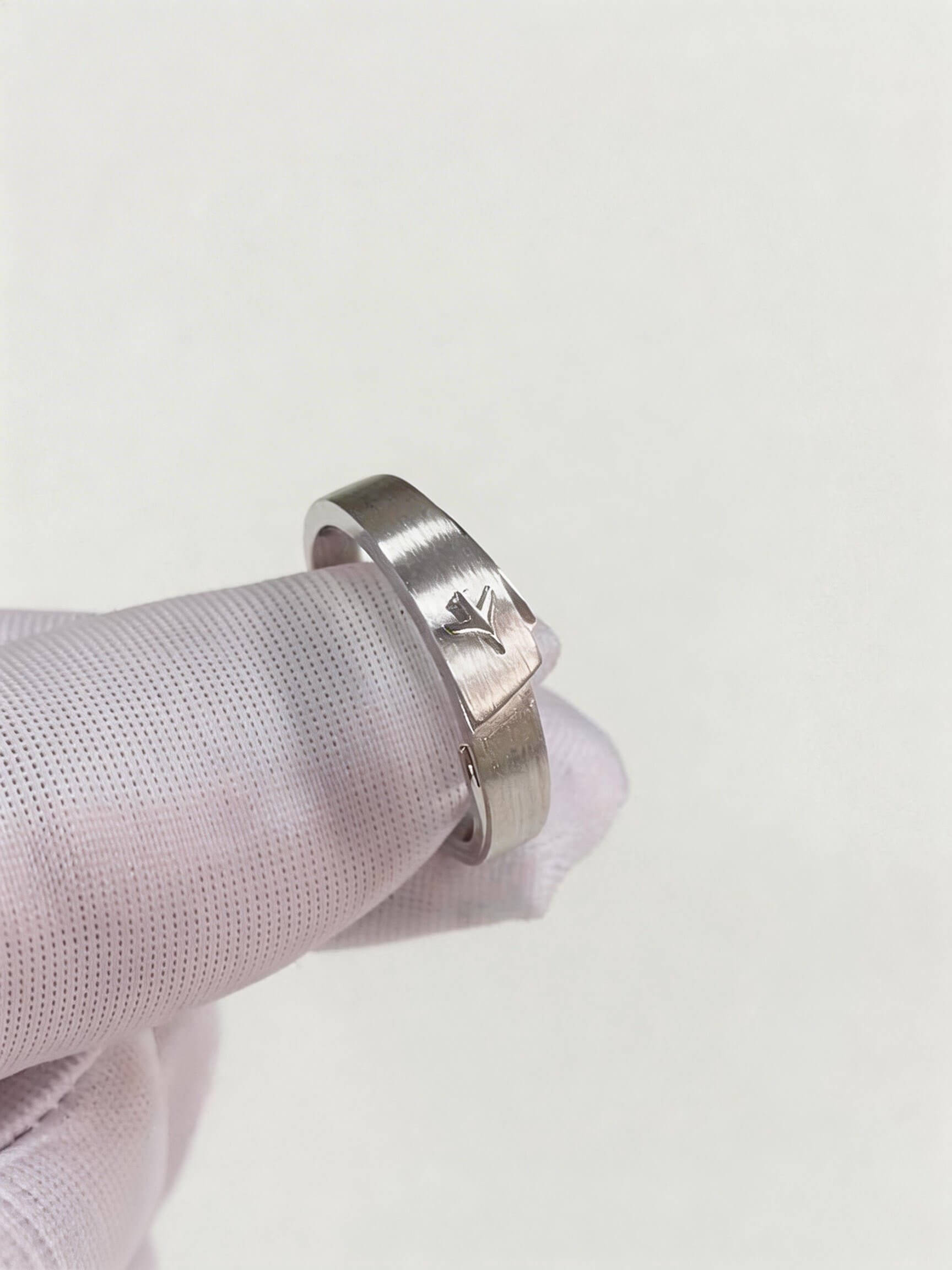Cloudward Vows | Airplane Couple Ring Set  | 925 Silver Platinum-Plated