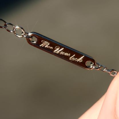 Exclusive Design Caleb Apple & Paper Airplane Bracelet (925 Sterling Silver)