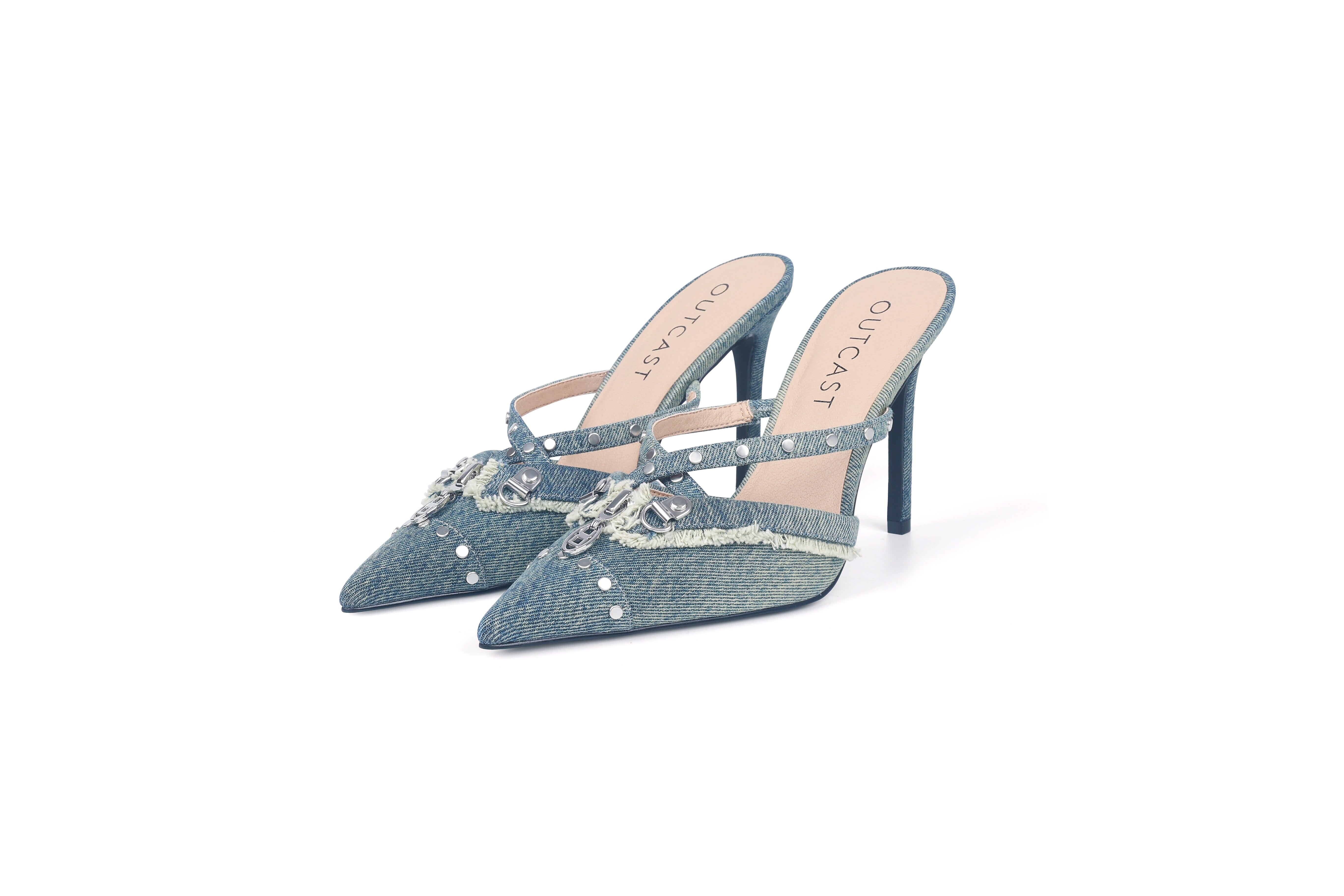 CINDY DENIM HEELS-Toukticu