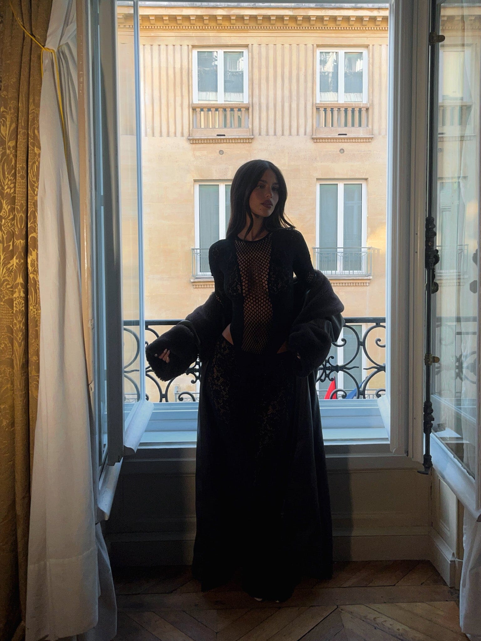 KERENSA MAXI SKIRT BLACK-Toukticu