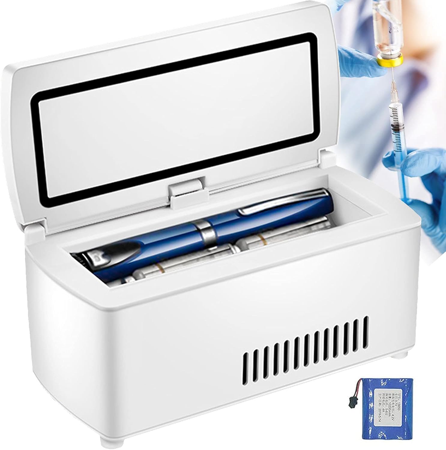 Insulin Cool Freezer Insulin Pen Travel Cooler Mini Drug Refrigerator Case-COOL ANTIET