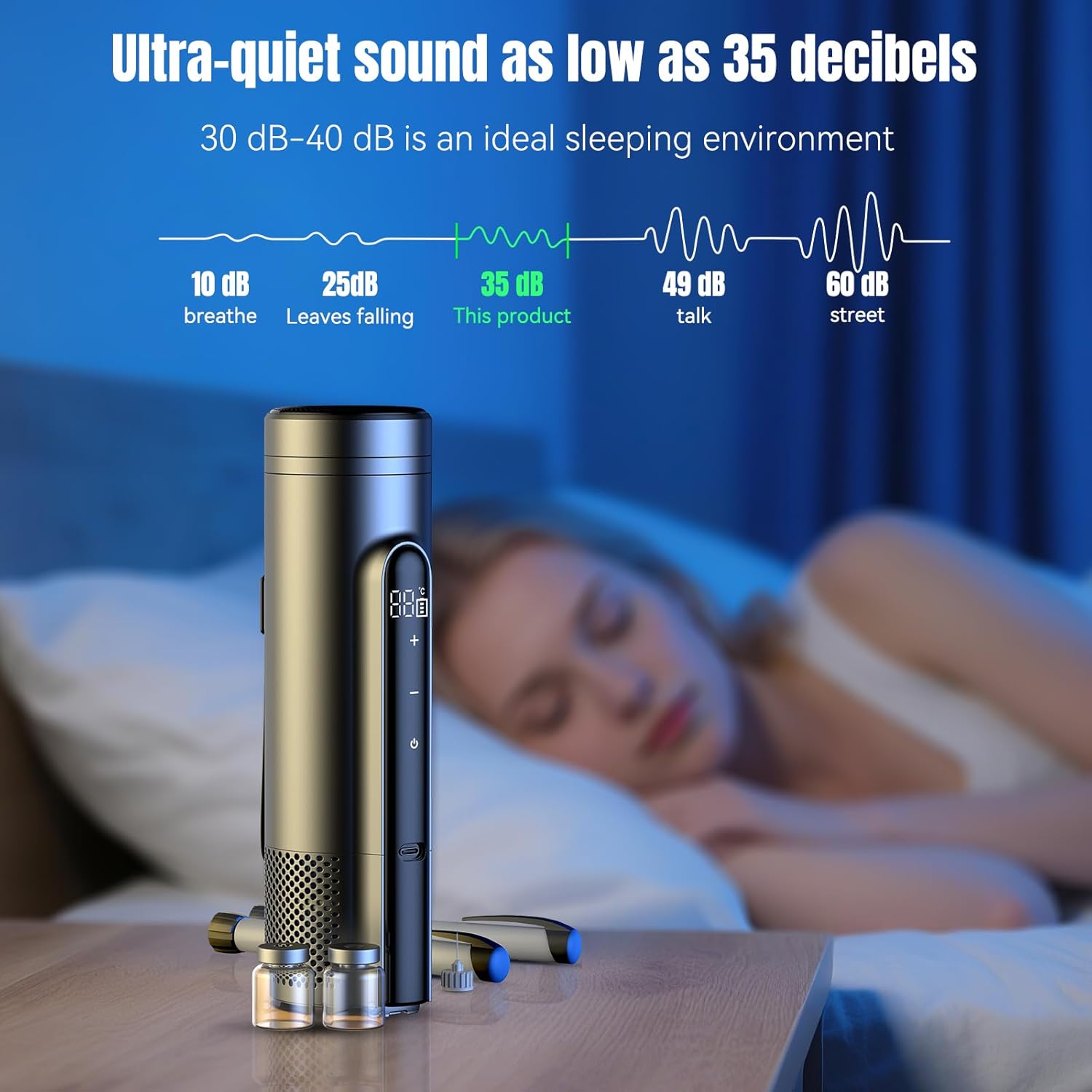 Insulin Cooler Travel Case TSA Approved – Portable Diabetic Medication Cooler with USB Charging -COOL ANTIET