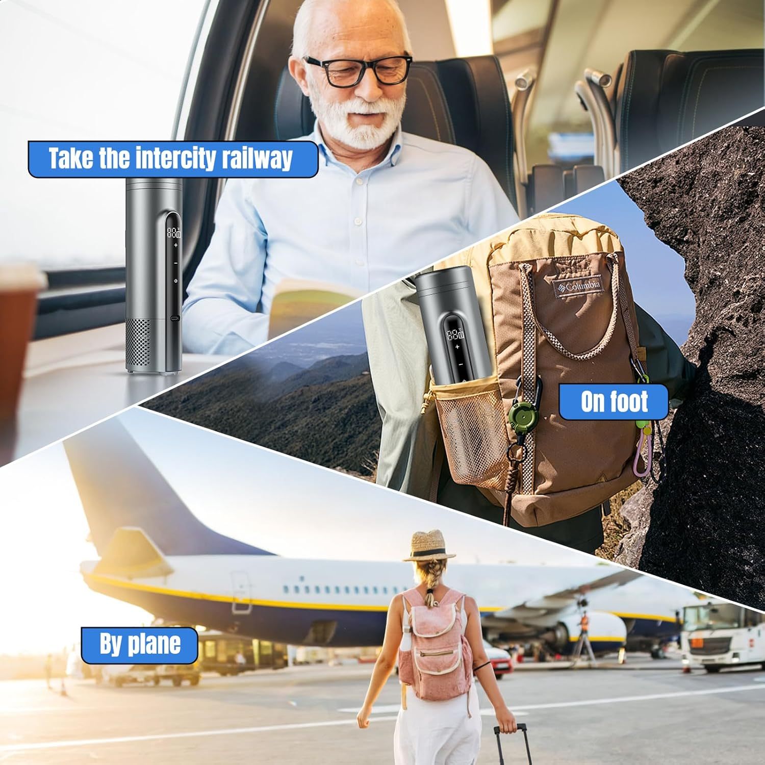 Insulin Cooler Travel Case TSA Approved – Portable Diabetic Medication Cooler with USB Charging -COOL ANTIET