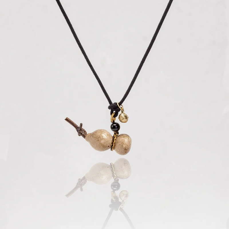 Hand-Carved Gourd Necklace - Zen Oriental | Heritage Lacquer – Rowan