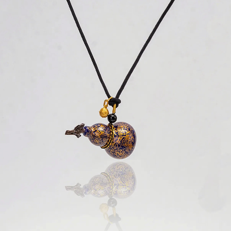 Hand-Carved Gourd Necklace - Zen Oriental | Heritage Lacquer – Rowan