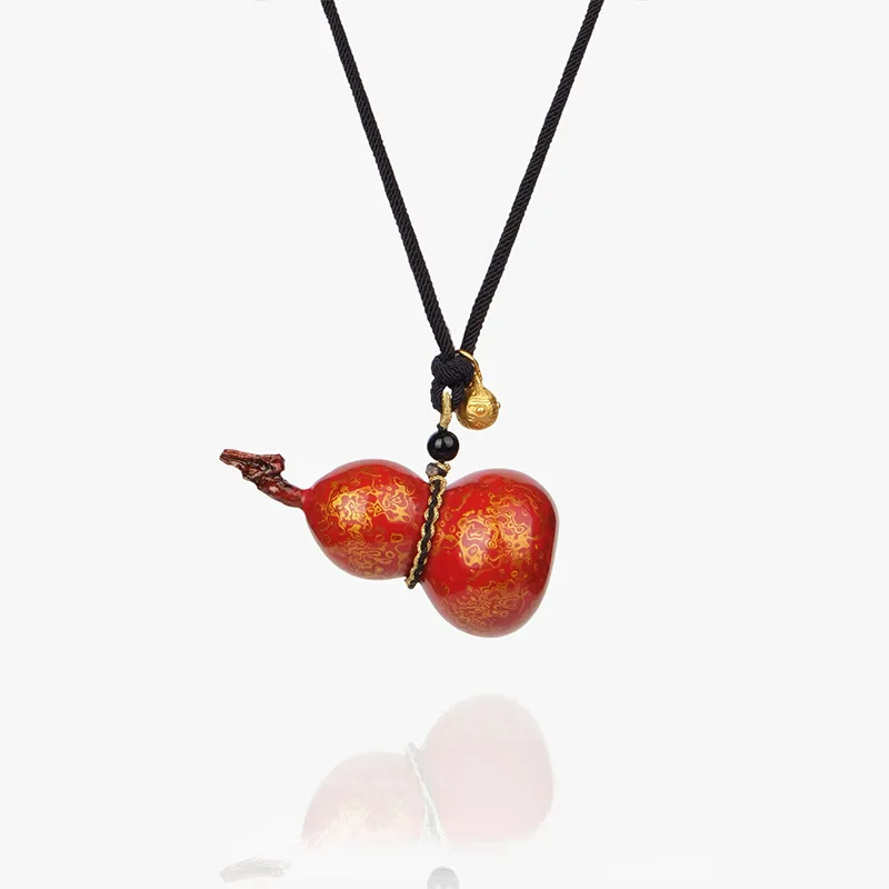 Hand-Carved Gourd Necklace - Zen Oriental | Heritage Lacquer – Rowan