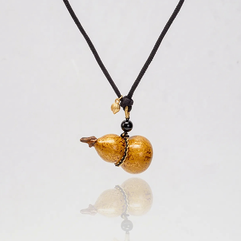 Hand-Carved Gourd Necklace - Zen Oriental | Heritage Lacquer – Rowan