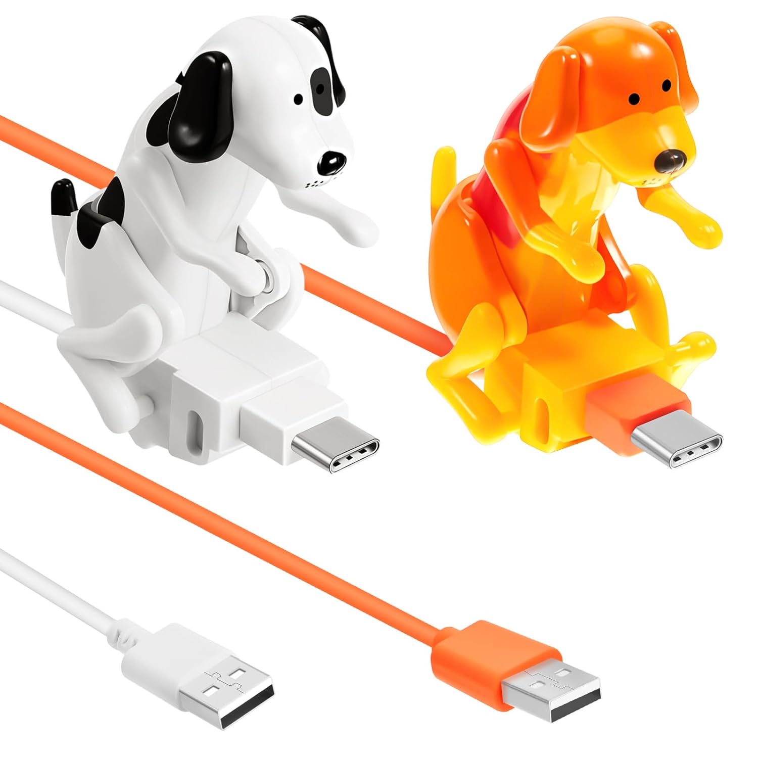 Naughty Spotted Dog Charging Cable, Cheeky Swinging Dog Fast Charge Type-C Cord