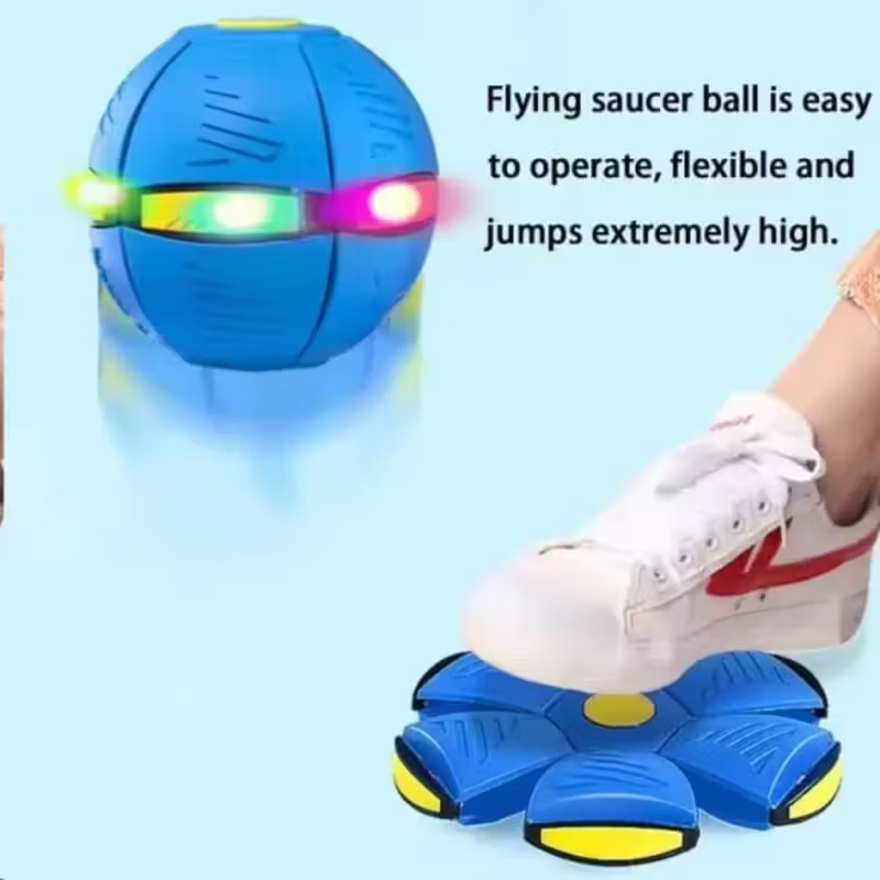 Interactive Dog Ball with & Flying Saucer Motion