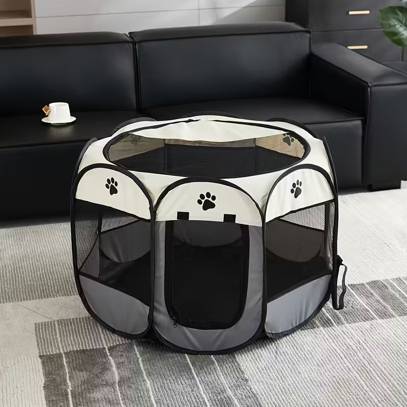 Foldable Pet Playpen For Dogs & Cats