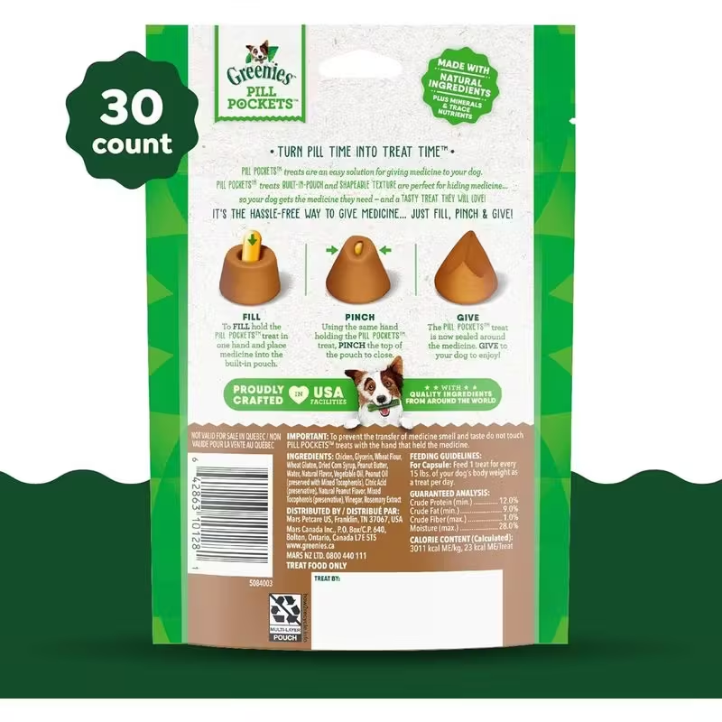 Greenies Pill Pockets for Dogs Large Size