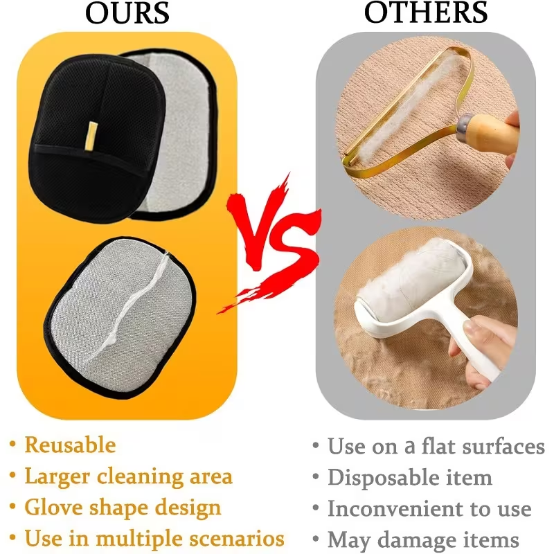 1pc Electrostatic Pet Hair Remover Gloves