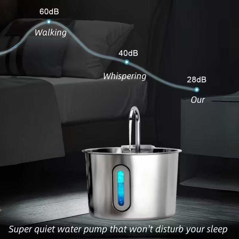 OPETH Stainless Steel Cat Water Fountain