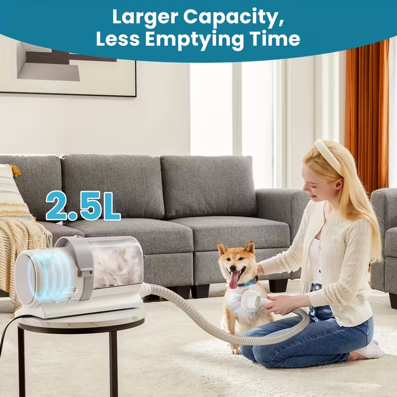 5-in-1 Pet Grooming Vacuum Kit