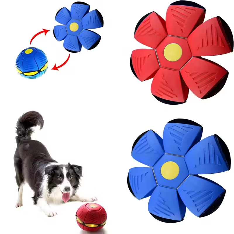 Interactive Dog Ball with & Flying Saucer Motion